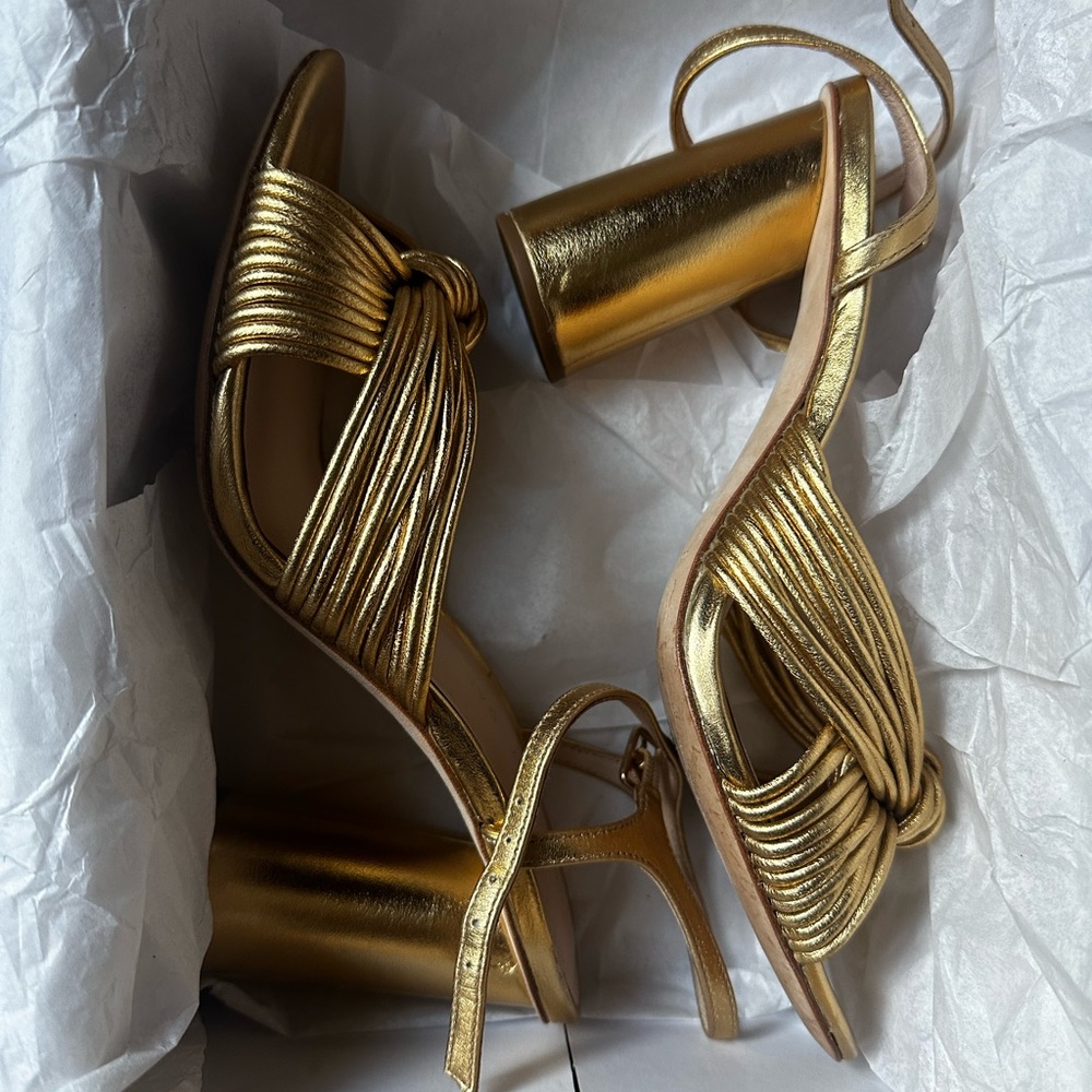 Loeffler Randall Gold CeCe Size 38